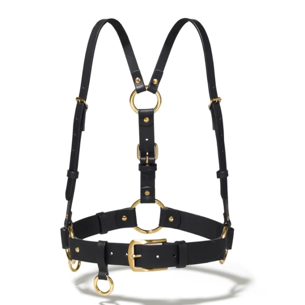 Ardeo Studios brass and leather harness belt